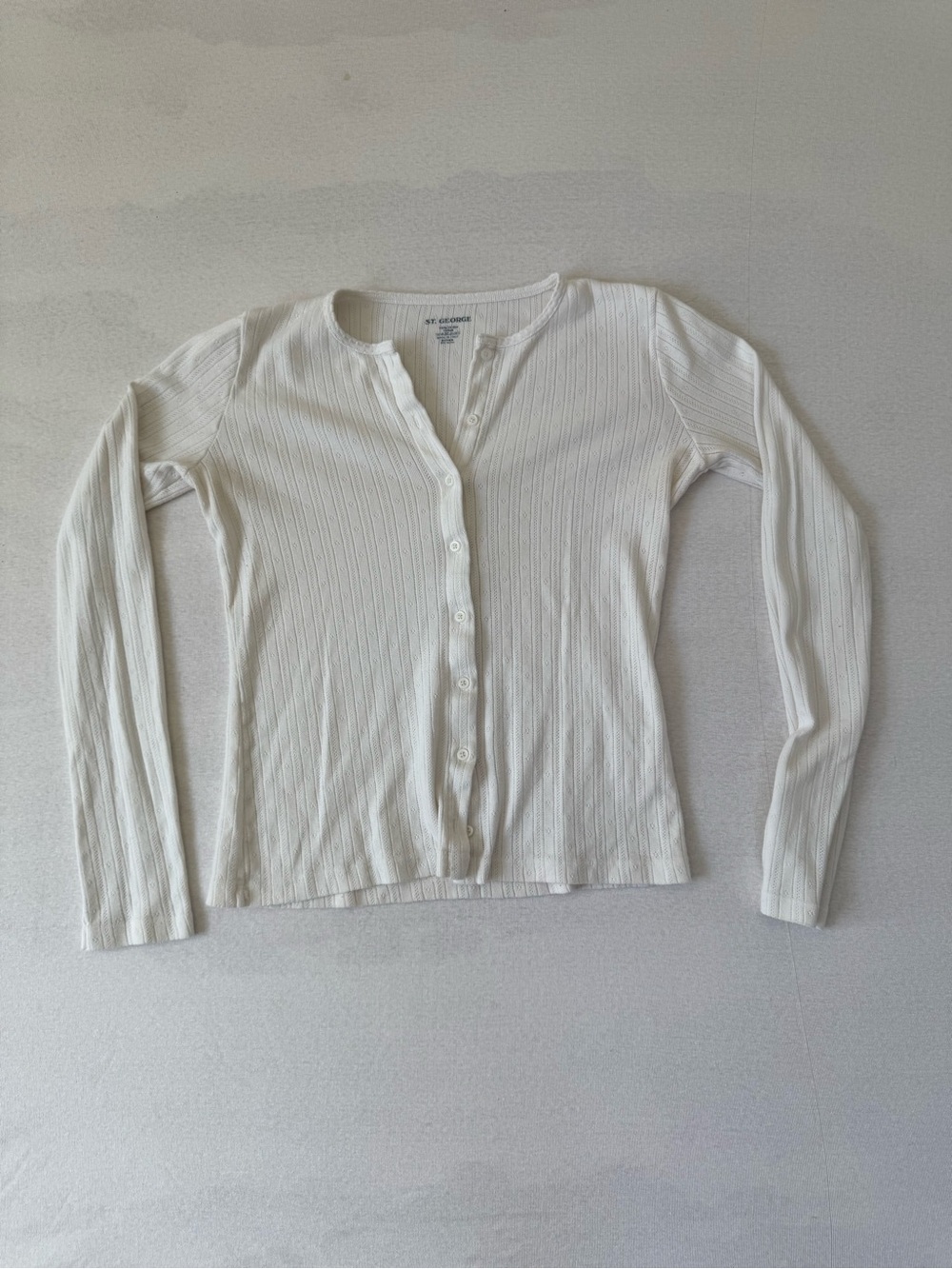 St. George Brandy Melville Eyelet Button Up